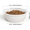 image:imageFUKUMARU 2PCS Ceramics Pet Bowl Set Microwave Heating Food Bowls Cat amp Dog Food and Water Replacement Bowl for FUKUMARU CC50CC70CC802 PCS