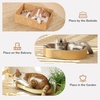 image:imageFUKUMARU 5 PCS Cat Scratching Boards 114 Inch Width ExLarge Cat Scratcher Box Reversible Cardboard Scratchers for Indoor Cats Cat Scratch Box for Large Medium and Small Cats Protect Furniture4PCS Scratching Beds