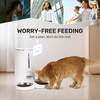 image:imageFUKUMARU Automatic Cat Feeder 4L Dog Feeders with Double Bowls Support DIY Meals and Timed Control WiFi Cat sFood Dispenser Suit for Most Pet Food