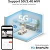 image:imageFUKUMARU Automatic Cat Feeder with Rotating Camera1080P HD Video with Night Vision 5G WiFi APP Control Pet Feeder 2Way Audio Low Food Motion amp Sound Alerts