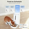 image:imageFUKUMARU Automatic Cat Feeder with Rotating Camera1080P HD Video with Night Vision 5G WiFi APP Control Pet Feeder 2Way Audio Low Food Motion amp Sound Alerts