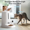image:imageFUKUMARU Automatic Cat Feeder with Rotating Camera1080P HD Video with Night Vision 5G WiFi APP Control Pet Feeder 2Way Audio Low Food Motion amp Sound Alerts