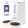 image:imageFUKUMARU Automatic Cat Feeder 4L Dog Feeders with Double Bowls Support DIY Meals and Timed Control WiFi Cat sFood Dispenser Suit for Most Pet Food