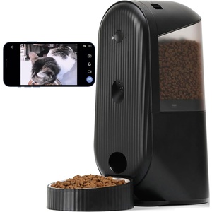 image:imageFUKUMARU Automatic Cat Feeder 2 in 1 Automatic Pet Feeders with Camera and Audio Support DIY Meals and Timed Control WiFi Cat Food Dispenser