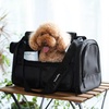 image:imageFUKUMARU Cat Carrier 4 Mesh Windows Small Dog Carrier 4 Storage Pockets Cat Travel Bag Under 15 lb Airline Approved Pet Carrier Rollable Cover for Nervous Cats PinkBlack