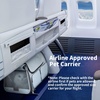 image:imageFUKUMARU Cat Carrier 4 Mesh Windows Small Dog Carrier 4 Storage Pockets Cat Travel Bag Under 15 lb Airline Approved Pet Carrier Rollable Cover for Nervous Cats PinkAsh Grey
