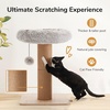 image:imageFUKUMARU Cat Scratching Post 30 Inch Tall Cat Scratcher with Perch for Indoor Cats Small Cat Tower with Bed and 55 Inch Width Post Cat Tree Furniture for Kittens and Large Cats