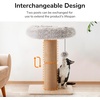 image:imageFUKUMARU Cat Scratching Post 30 Inch Tall Cat Scratcher with Perch for Indoor Cats Small Cat Tower with Bed and 55 Inch Width Post Cat Tree Furniture for Kittens and Large Cats
