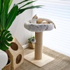 image:imageFUKUMARU Cat Scratching Post 30 Inch Tall Cat Scratcher with Perch for Indoor Cats Small Cat Tower with Bed and 55 Inch Width Post Cat Tree Furniture for Kittens and Large Cats