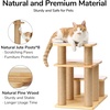 image:imageFUKUMARU Dog Stairs Solid Wood Pet Stairs with Cat Scratching Post Transformable Cat Ramp Can Hold Up to 200 lbs 20 Inch Pet Steps for Dogs and Cats to Climb High Bed and Couch Over 6 CombinationsBeige