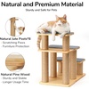 image:imageFUKUMARU Dog Stairs Solid Wood Pet Stairs with Cat Scratching Post Transformable Cat Ramp Can Hold Up to 200 lbs 20 Inch Pet Steps for Dogs and Cats to Climb High Bed and Couch Over 6 CombinationsGrey