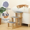 image:imageFUKUMARU Dog Stairs Solid Wood Pet Stairs with Cat Scratching Post Transformable Cat Ramp Can Hold Up to 200 lbs 20 Inch Pet Steps for Dogs and Cats to Climb High Bed and Couch Over 6 CombinationsGrey