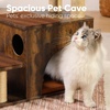 image:imageFUKUMARU Dog Stairs Solid Wood Pet Stairs with Cat Scratching Post Transformable Cat Ramp Can Hold Up to 200 lbs 20 Inch Pet Steps for Dogs and Cats to Climb High Bed and Couch Over 6 CombinationsBrown