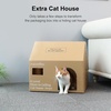 image:imageFUKUMARU Floor to Ceiling Cat Tree 6 Level Adjustable Height 610 ft Climbing Tower with Thickened Scratching Posts Cats Activity Center with Cozy Hammock  Beige120 inch
