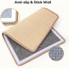 image:imageFUKUMARU 2 Packs Cat Scratching Mat 236 x 157 Inch Natural Sisal Cat Scratch Pad Mats for Indoor Cats Horizontal Cats Wall Scratcher Kitten Floor Rug with Sticky Tape Furniture ProtectorBeige2 Packs 236 x 157 Inch