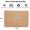 image:imageFUKUMARU 2 Packs Cat Scratching Mat 236 x 157 Inch Natural Sisal Cat Scratch Pad Mats for Indoor Cats Horizontal Cats Wall Scratcher Kitten Floor Rug with Sticky Tape Furniture ProtectorBrown236 x 157 Inch