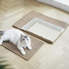 image:imageFUKUMARU 2 Packs Cat Scratching Mat 236 x 157 Inch Natural Sisal Cat Scratch Pad Mats for Indoor Cats Horizontal Cats Wall Scratcher Kitten Floor Rug with Sticky Tape Furniture ProtectorCreamThicken 236 x 157 Inch