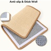 image:imageFUKUMARU 2 Packs Cat Scratching Mat 236 x 157 Inch Natural Sisal Cat Scratch Pad Mats for Indoor Cats Horizontal Cats Wall Scratcher Kitten Floor Rug with Sticky Tape Furniture ProtectorBeige2 Packs 196 x 118 Inch