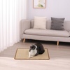 image:imageFUKUMARU 2 Packs Cat Scratching Mat 236 x 157 Inch Natural Sisal Cat Scratch Pad Mats for Indoor Cats Horizontal Cats Wall Scratcher Kitten Floor Rug with Sticky Tape Furniture ProtectorBeige236 x 157 Inch