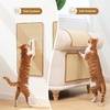 image:imageFUKUMARU 2 Packs Cat Scratching Mat 236 x 157 Inch Natural Sisal Cat Scratch Pad Mats for Indoor Cats Horizontal Cats Wall Scratcher Kitten Floor Rug with Sticky Tape Furniture ProtectorBeige2 Packs 236 x 157 Inch