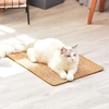 image:imageFUKUMARU 2 Packs Cat Scratching Mat 236 x 157 Inch Natural Sisal Cat Scratch Pad Mats for Indoor Cats Horizontal Cats Wall Scratcher Kitten Floor Rug with Sticky Tape Furniture ProtectorBrown236 x 157 Inch