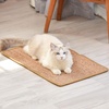 image:imageFUKUMARU 2 Packs Cat Scratching Mat 236 x 157 Inch Natural Sisal Cat Scratch Pad Mats for Indoor Cats Horizontal Cats Wall Scratcher Kitten Floor Rug with Sticky Tape Furniture ProtectorBrown236 x 157 Inch