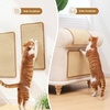 image:imageFUKUMARU 2 Packs Cat Scratching Mat 236 x 157 Inch Natural Sisal Cat Scratch Pad Mats for Indoor Cats Horizontal Cats Wall Scratcher Kitten Floor Rug with Sticky Tape Furniture ProtectorBeige2 Packs 196 x 118 Inch