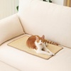 image:imageFUKUMARU 2 Packs Cat Scratching Mat 236 x 157 Inch Natural Sisal Cat Scratch Pad Mats for Indoor Cats Horizontal Cats Wall Scratcher Kitten Floor Rug with Sticky Tape Furniture ProtectorBeige2 Packs 196 x 118 Inch