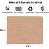 image:imageFUKUMARU 2 Packs Cat Scratching Mat 236 x 157 Inch Natural Sisal Cat Scratch Pad Mats for Indoor Cats Horizontal Cats Wall Scratcher Kitten Floor Rug with Sticky Tape Furniture ProtectorBrown236 x 315 Inch