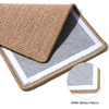image:imageFUKUMARU 2 Packs Cat Scratching Mat 236 x 157 Inch Natural Sisal Cat Scratch Pad Mats for Indoor Cats Horizontal Cats Wall Scratcher Kitten Floor Rug with Sticky Tape Furniture ProtectorBrown236 x 315 Inch