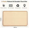 image:imageFUKUMARU 2 Packs Cat Scratching Mat 236 x 157 Inch Natural Sisal Cat Scratch Pad Mats for Indoor Cats Horizontal Cats Wall Scratcher Kitten Floor Rug with Sticky Tape Furniture ProtectorBeige2 Packs 196 x 118 Inch