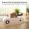 image:imageFUKUMARU Cat Beds for Indoor Pets 315 Inch Extra Long Cozy Cat Bed Cave Tunnel for Multiple amp Large Cats Felt Kitten Hideaway House with Fluffy Ball Scratch Resistant Warm amp Safe BlackBeige