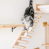 image:imageFUKUMARU Cat Climbing Shelf Wall Mounted Four Step Cat Stairway with Jute Scratching for Kitten Perch Platform Walls Furniture
