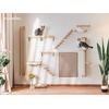 image:imageFUKUMARU Cat Climbing Shelf Wall Mounted Four Step Cat Stairway with Jute Scratching for Kitten Perch Platform Walls Furniture