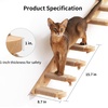 image:imageFUKUMARU Cat Climbing Shelf Wall Mounted Four Step Cat Stairway with Jute Scratching for Kitten Perch Platform Walls Furniture