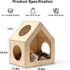 image:imageFUKUMARU Cat House Wall Mounted 155x118x18 Inches Birch Plywood Condo MultiUse Kitten Furniture Stylish Design DIY Cats Wall Jungle