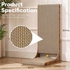 image:imageFUKUMARU Cat Scratcher 2 Packs 25 Inch Cat Scratching Boards for Indoor Cats L Shaped Cardboard Cats Scratcher Vertical Scartch Pads with Ball Toy Walnut ColorWalnut Color