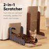 image:imageFUKUMARU Cat Scratcher 268 Inch L Shaped Cat Scratch Pad Wall Modern Cardboard Cats Scratching Board for Indoor Cats Felt Vertical Scratching Post Furniture Protector GreyGrey