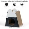 image:imageFUKUMARU Cat Scratcher House 195 Inch Cozy Cardboard Cat Scratcher Moutain Shape Vertical Bed Lounger Durable Cats Scrathing Pad for Indoor Cats Safe amp SecureSnow Mountain Shape
