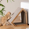 image:imageFUKUMARU Cat Scratcher House 195 Inch Cozy Cardboard Cat Scratcher Moutain Shape Vertical Bed Lounger Durable Cats Scrathing Pad for Indoor Cats Safe amp SecureCat Scratcher House