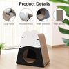 image:imageFUKUMARU Cat Scratcher House 195 Inch Cozy Cardboard Cat Scratcher Moutain Shape Vertical Bed Lounger Durable Cats Scrathing Pad for Indoor Cats Safe amp SecureSnow Mountain Shape