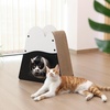 image:imageFUKUMARU Cat Scratcher House 195 Inch Cozy Cardboard Cat Scratcher Moutain Shape Vertical Bed Lounger Durable Cats Scrathing Pad for Indoor Cats Safe amp SecureSnow Mountain Shape