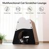 image:imageFUKUMARU Cat Scratcher House 195 Inch Cozy Cardboard Cat Scratcher Moutain Shape Vertical Bed Lounger Durable Cats Scrathing Pad for Indoor Cats Safe amp SecureSnow Mountain Shape