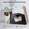 image:imageFUKUMARU Cat Scratcher House 195 Inch Cozy Cardboard Cat Scratcher Moutain Shape Vertical Bed Lounger Durable Cats Scrathing Pad for Indoor Cats Safe amp SecureSnow Mountain Shape