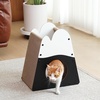 image:imageFUKUMARU Cat Scratcher House 195 Inch Cozy Cardboard Cat Scratcher Moutain Shape Vertical Bed Lounger Durable Cats Scrathing Pad for Indoor Cats Safe amp SecureSnow Mountain Shape