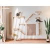 image:imageFUKUMARU Cat Scratching Post 35 x 45 Inch Cats Walls Furniture Rubber Wood Wall Mounted Kitten Scratcher Posts Thicker Columns for MultiFunctions