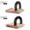 image:imageFUKUMARU Cat Self Groomer 20 Version Cat Arch Face Scratcher with Scratcher Pad Cats Back Grooming Massager Toy Brush for Indoor Kitten and Small DogWood Grain Upgrade
