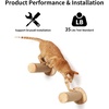 image:imageFUKUMARU Cat Wall Furniture 118 Inch Cats Steps for Drywall Kitten Stairs for Wall Mounted with Jute Scratching Kittens Shelf 2 of PackWheat