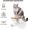 image:imageFUKUMARU Cat Wall Furniture Set Transparent Capsule Kitten Walls Shelves with 2 PCS Pedals  Premium Kitty Bed for Sleeping Playing Climbing and Lounging  Easily Holds Up to 35 Lbs