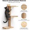 image:imageFUKUMARU Cat Wall Shelves 3 in 1 Transformable Cats Scratching Post Wall Mounted DIY Kitten Walls Jungle and Perch Platform Supplies Suit for Climb Play Nap Scratch